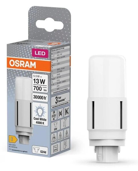 Bec LED Osram G24d/5,5W/230V 4000K