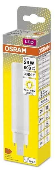 Bec LED Osram G24q-3/10W/230V 3000K