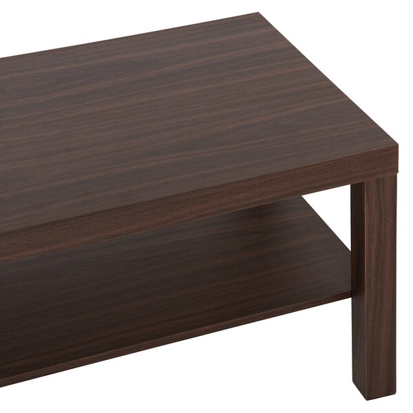 HOMCOM Masă de Cafea din Lemn Stil Castanie, Mobilier Living Modern, 90x45x40.5cm | Aosom Romania