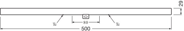 Tub LED fluorescent Osram S14d/6W/230V 2700K 50 cm