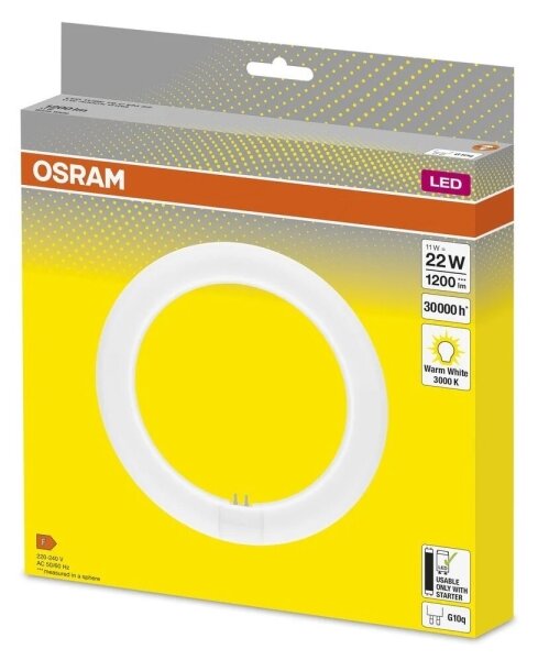 Tub LED fluorescent Osram G10q/11W/230V 3000K