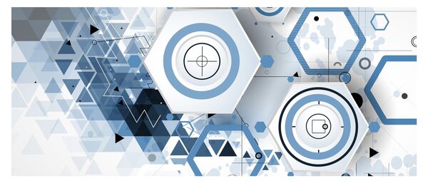 Tablou - Abstract geometric (120x50 cm)