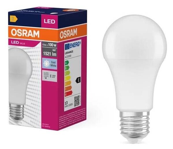 Bec LED Osram VALUE A100 E27/13W/230V 4000K