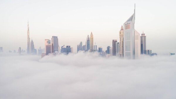 Fototapet. Emirates Towers, Dubai, in Ceata. Art.060066