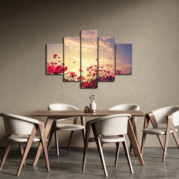 Tablou - Lunca cu flori (150x105 cm)