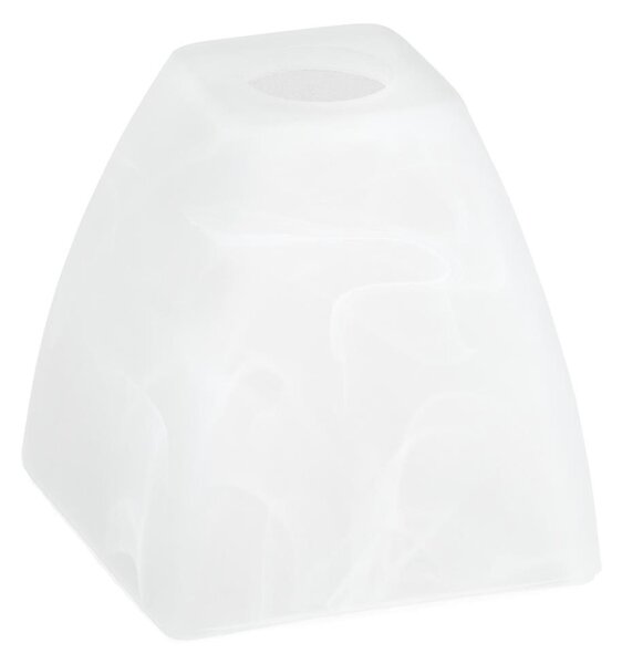 Abajur de rezervă din sticlă pentru lustră E14 10x13 cm alb