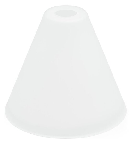 Abajur de rezervă din sticlă pentru lustră E27 d. 23 cm alb