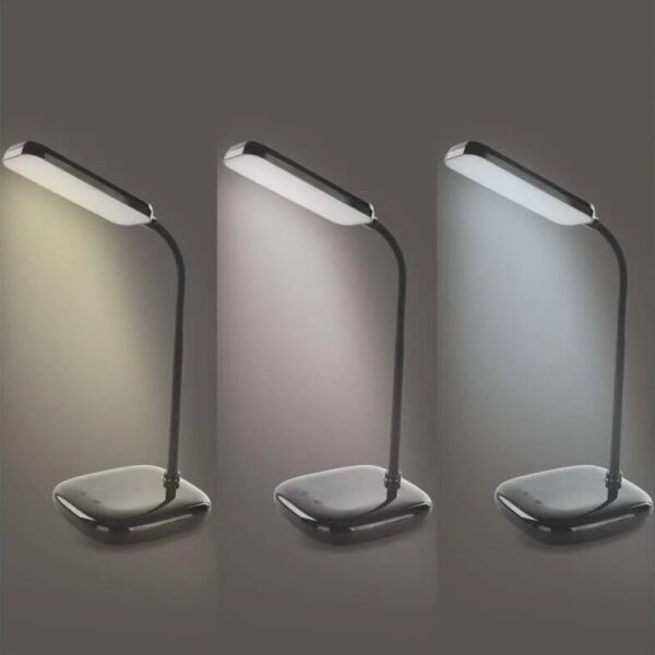 Lampă LED flexibilă dimabilă de masă LED/12W/230V 3000K/4000K/6500K negru