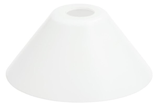 Abajur de rezervă din sticlă pentru lustră E27 d. 22 cm alb