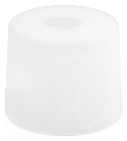 Abajur de rezervă din sticlă pentru lustră E27 d. 13 cm alb