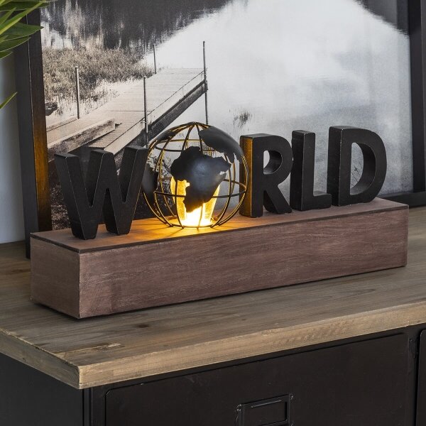 Decorațiune LED Atmosphera WORLD LED/2xAAA