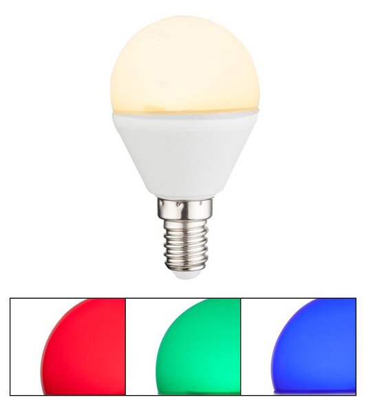 Bec LED RGBW dimabil Globo 106750K ILLU E14/4,9W/230V 2700K + telecomandă