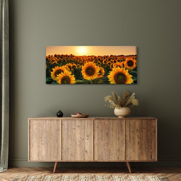 Tablou - Floarea soarelui (120x50 cm)