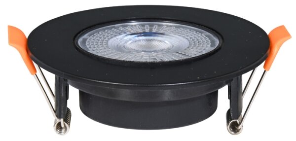 Corp de iluminat LED încastrat Ecolite LED-YL201/7W/CCT/CR ZITA LED/3/5/7W/230V negru