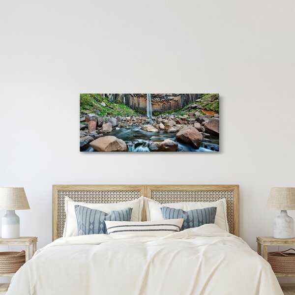 Tablou - Cascada Svartifoss, Islanda (120x50 cm)