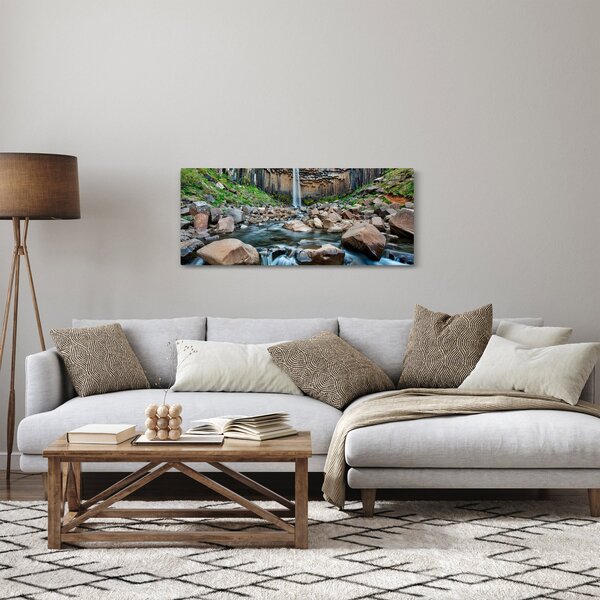 Tablou - Cascada Svartifoss, Islanda (120x50 cm)