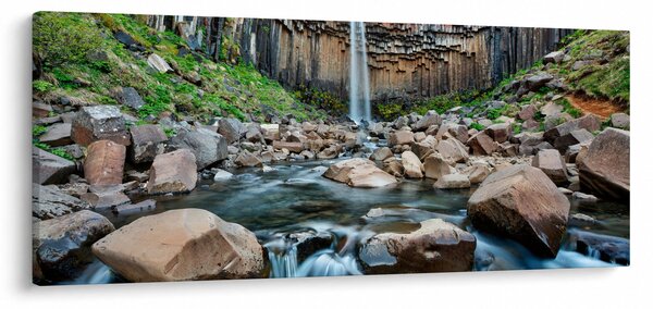 Tablou - Cascada Svartifoss, Islanda (120x50 cm)