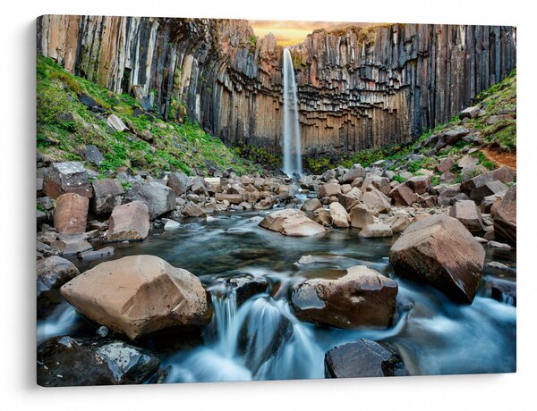 Tablou - Cascada Svartifoss, Islanda (70x50 cm)