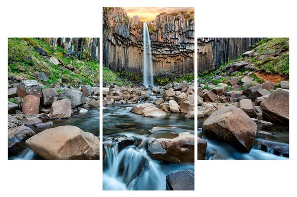 Tablou - Cascada Svartifoss, Islanda (90x60 cm)