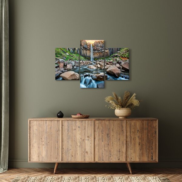Tablou - Cascada Svartifoss, Islanda (90x60 cm)