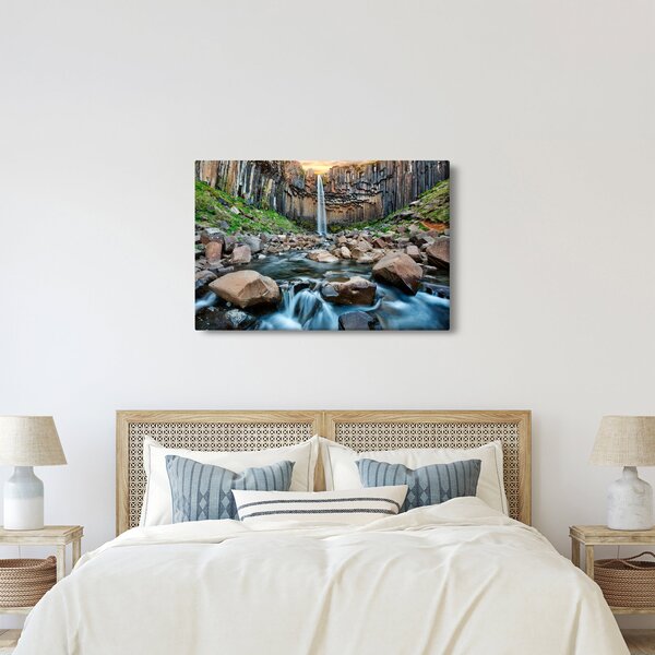 Tablou - Cascada Svartifoss, Islanda (90x60 cm)