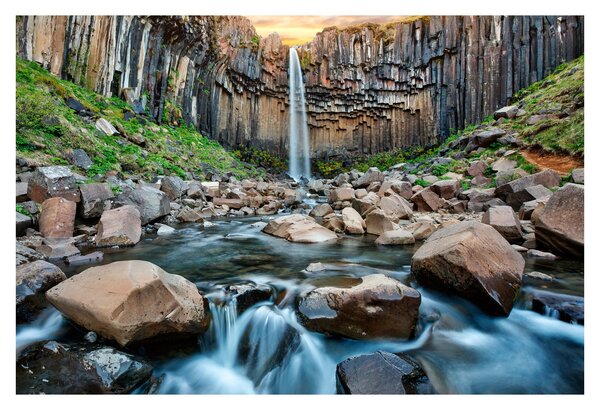 Tablou - Cascada Svartifoss, Islanda (90x60 cm)