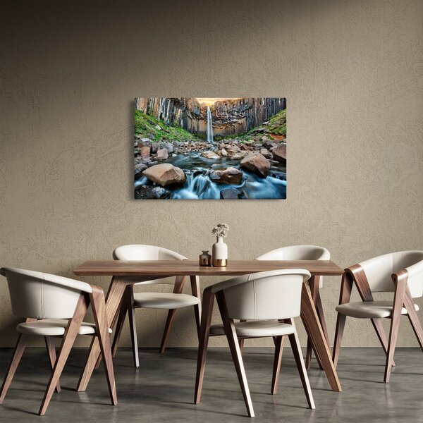 Tablou - Cascada Svartifoss, Islanda (90x60 cm)
