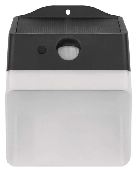 Aplică LED solară cu senzor LUMI LED/3,7W IP65 negru