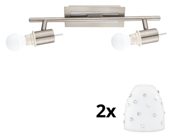Spot LED Eglo MY CHOICE 2xE14/4W/230V crom/alb