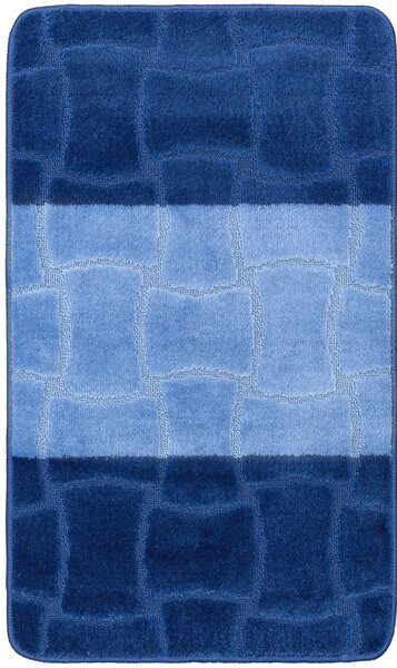 Set 2 Covoras baie Sariyer 2582 D. Blue, 60x100 cm, 50x60 cm Dreptunghi, Albastru, 50 x 80 / 40 x 50