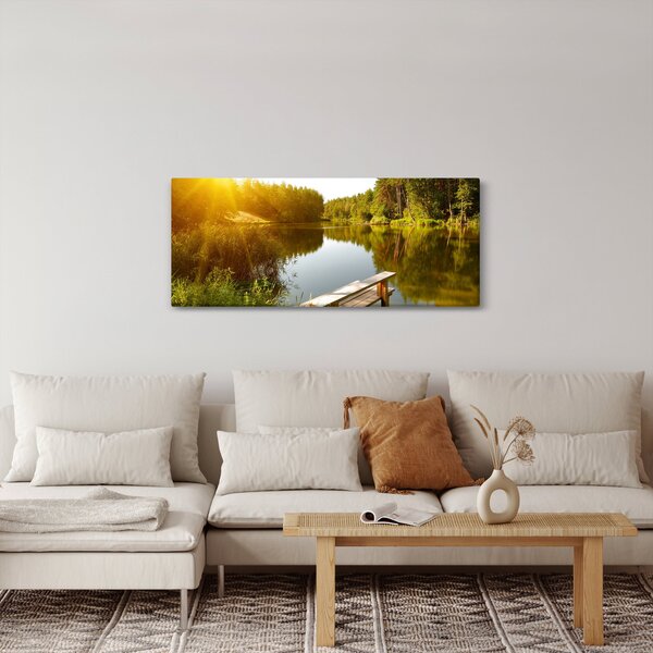 Tablou - Lac la munte (120x50 cm)