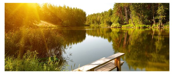 Tablou - Lac la munte (120x50 cm)
