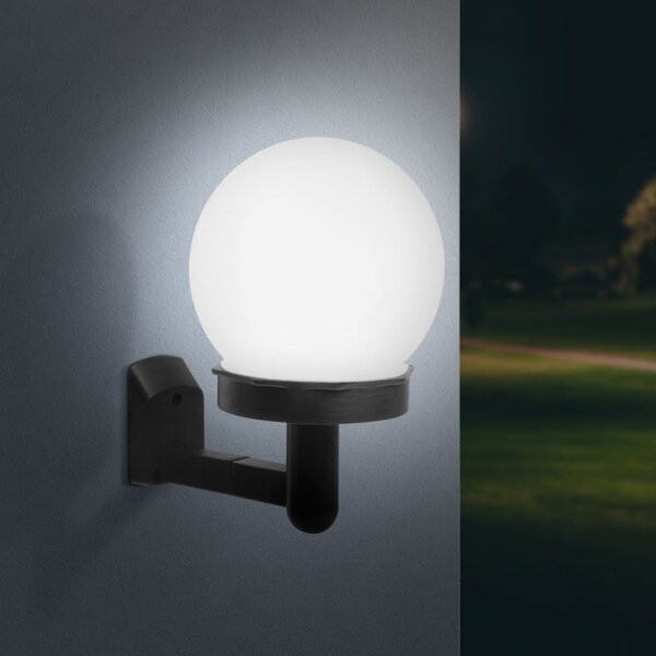 Aplică LED solară LED/1,2V 40mAh IP44 negru