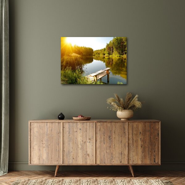 Tablou - Lac la munte (70x50 cm)