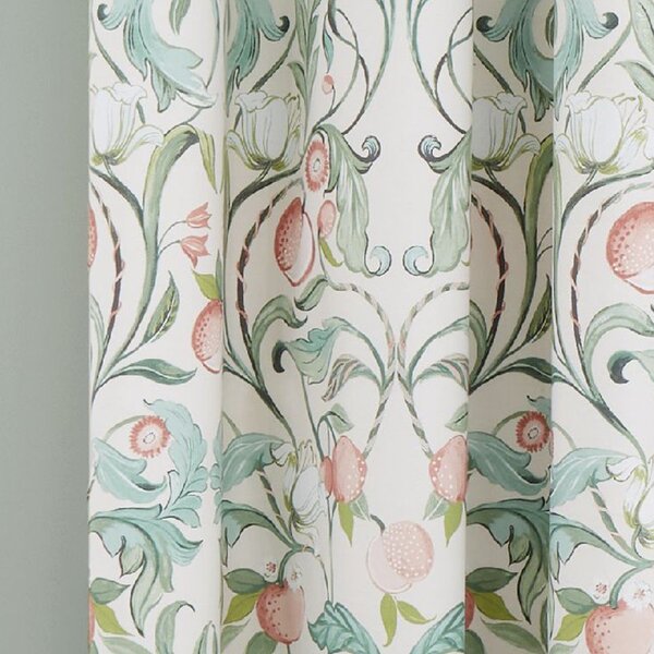 Draperii verzi-roz 2 buc. 168x183 cm Clarence Floral – Catherine Lansfield