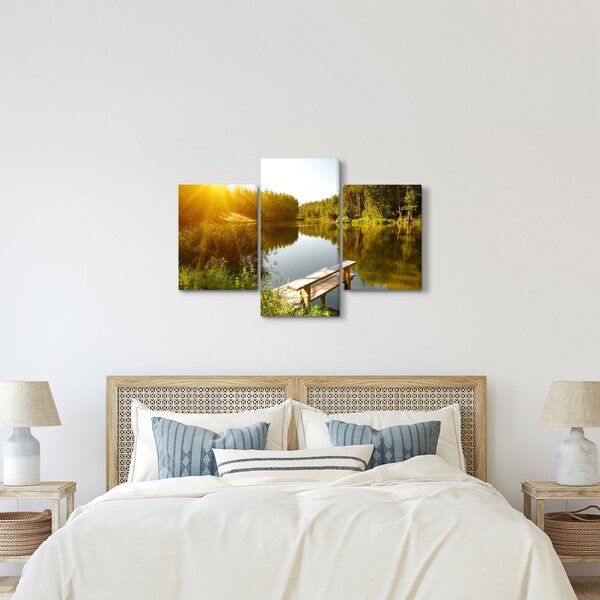 Tablou - Lac la munte (90x60 cm)