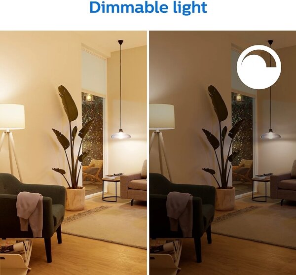 SET 2x bec LED dimabil Philips A60 E27/8W/230V Wi-Fi