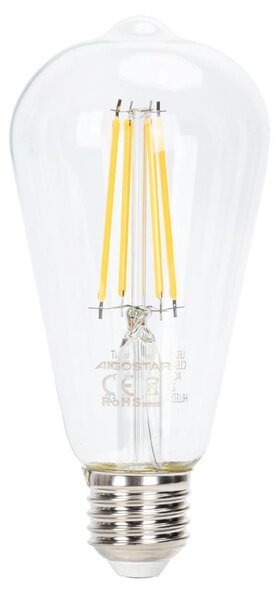 Bec LED dimabil Aigostar FILAMENT ST64 E27/6W/230V 2700K