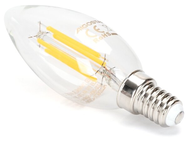 Bec LED dimabil Aigostar FILAMENT C35 E14/4W/230V 2700K