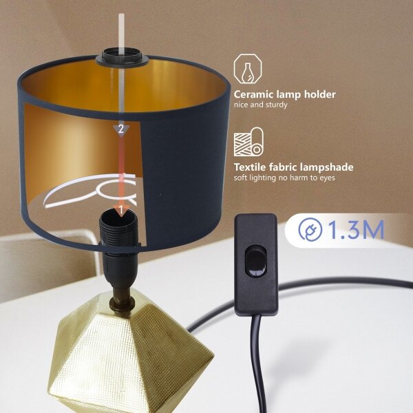 Lampă de masă Aigostar 1xE14/40W/230V