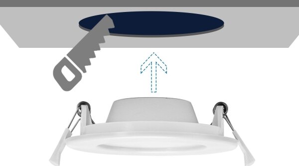 Corp de iluminat LED încastrat Aigostar ULTRATHIN LED/9W/230V 6000K alb
