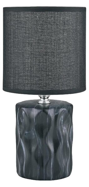 Lampă de masă Zuma Line HS8603-BL 1xE14/40W/230V negru/decor marmorat