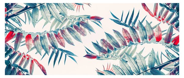 Tablou - Frunze tropicale (120x50 cm)