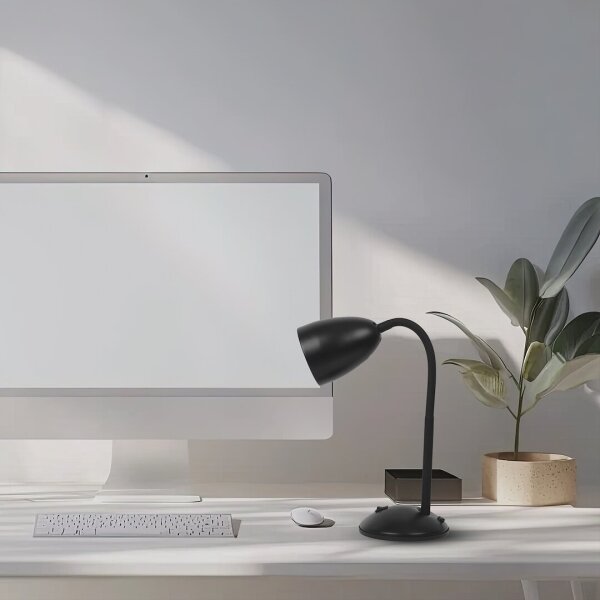 Lampă de masă LOGIC 1xE27/60W/230V negru