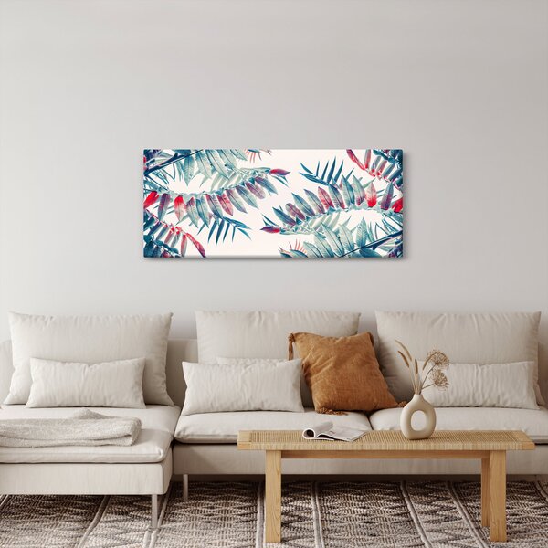 Tablou - Frunze tropicale (120x50 cm)