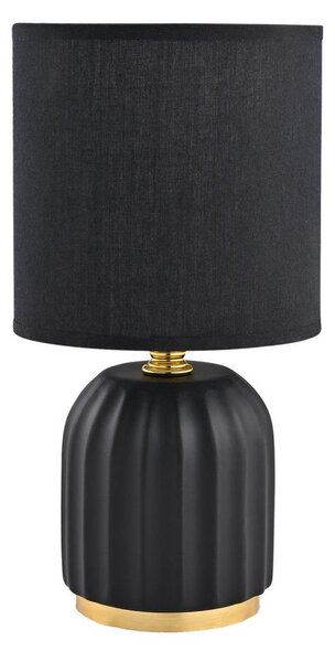 Lampă de masă Zuma Line HS8723-BL 1xE14/40W/230V negru/auriu