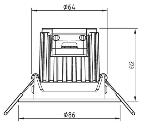 Philips - Corp de iluminat LED dimabil pentru baie ABROSA LED/9W/230V IP44