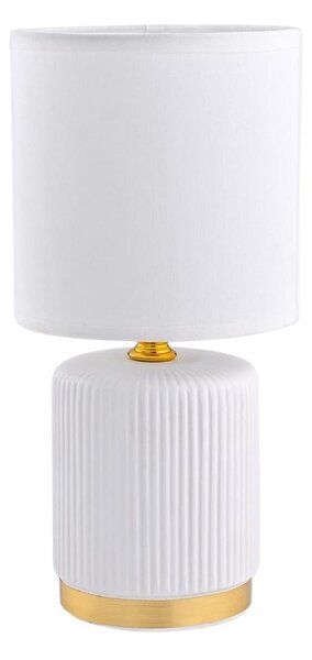 Lampă de masă Zuma Line HS8720-WH 1xE14/40W/230V alb/auriu