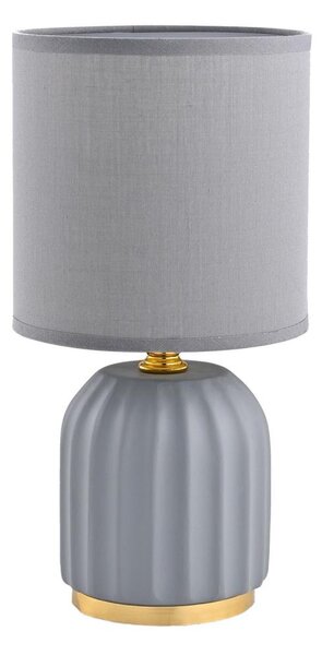 Lampă de masă Zuma Line HS8723-GR 1xE14/40W/230V gri/auriu
