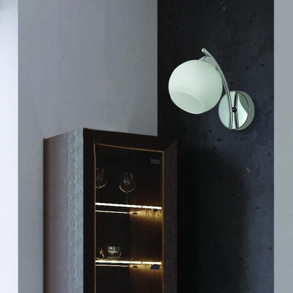 Lampă de perete AMOS 1xE27/40W/230V crom lucios